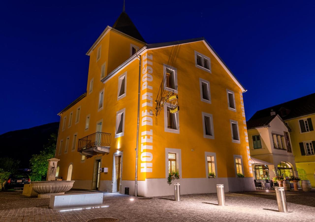 Hotel De La Poste Sierre Buitenkant foto