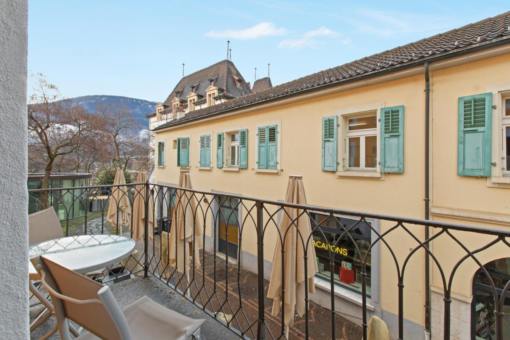 Hotel De La Poste Sierre Buitenkant foto
