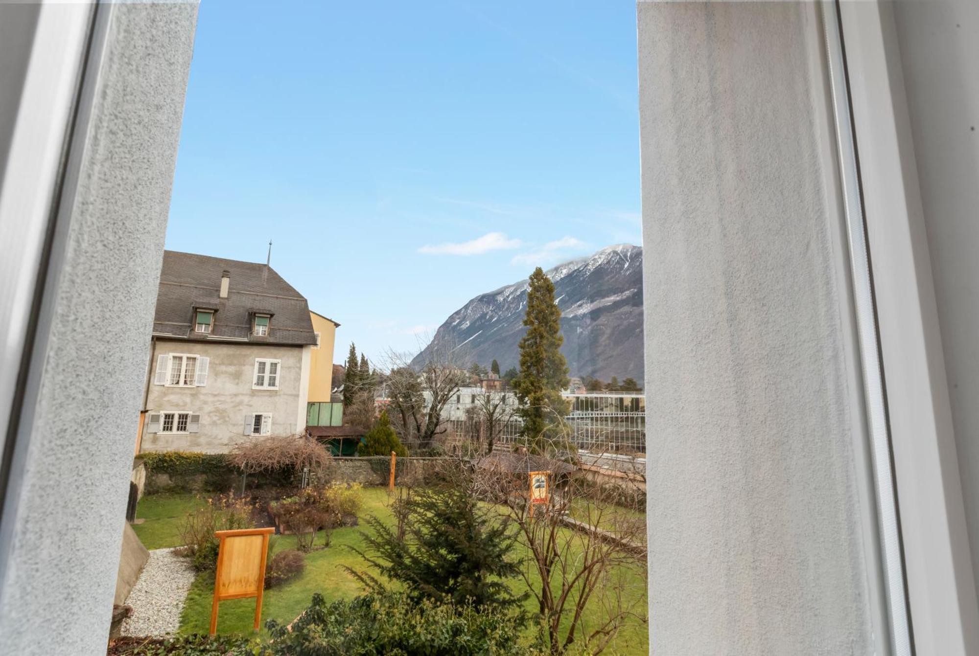 Hotel De La Poste Sierre Buitenkant foto